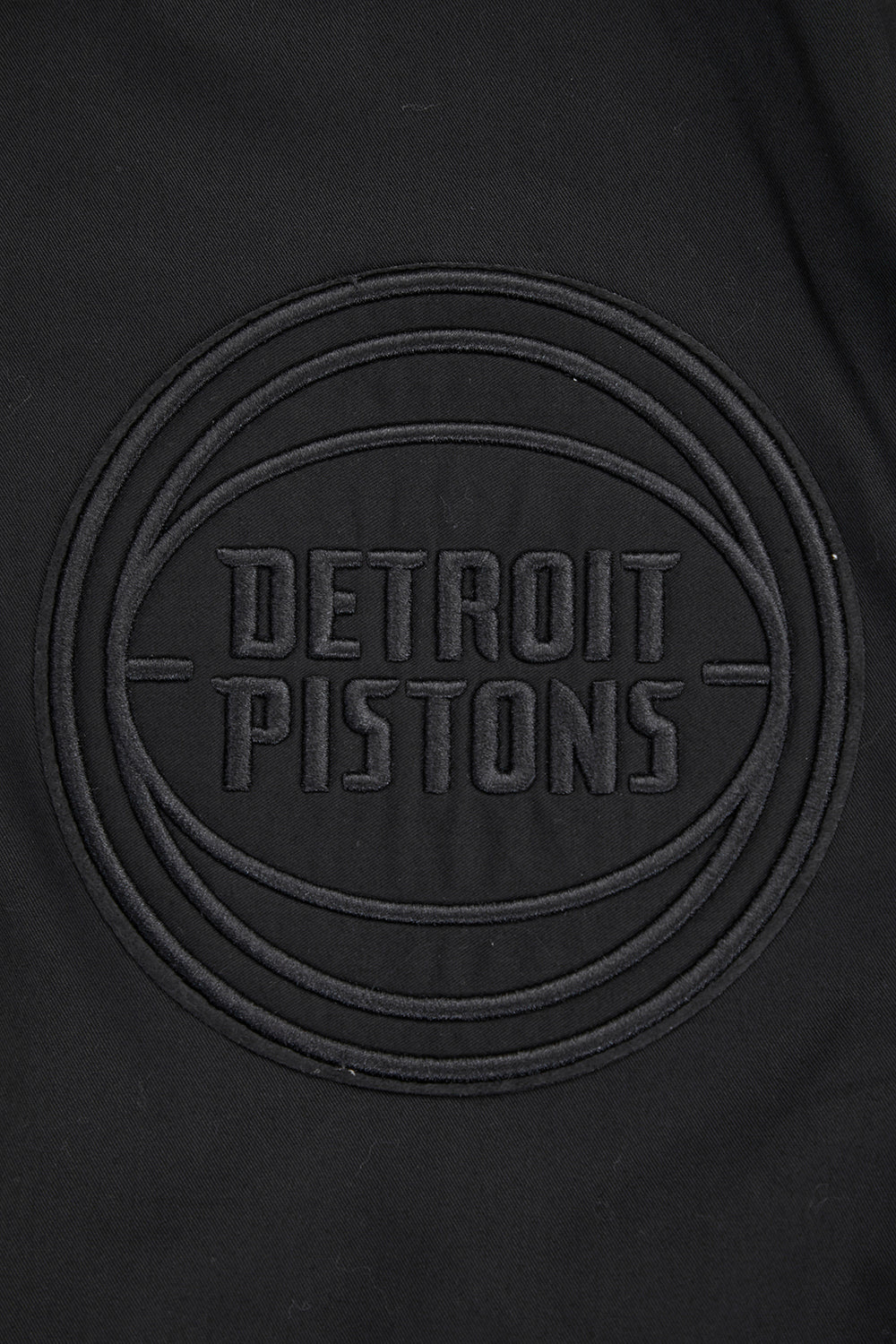 NBA DETROIT PISTONS NEUTRAL BLOUSON EN SERGÉ POUR HOMME (NOIR)