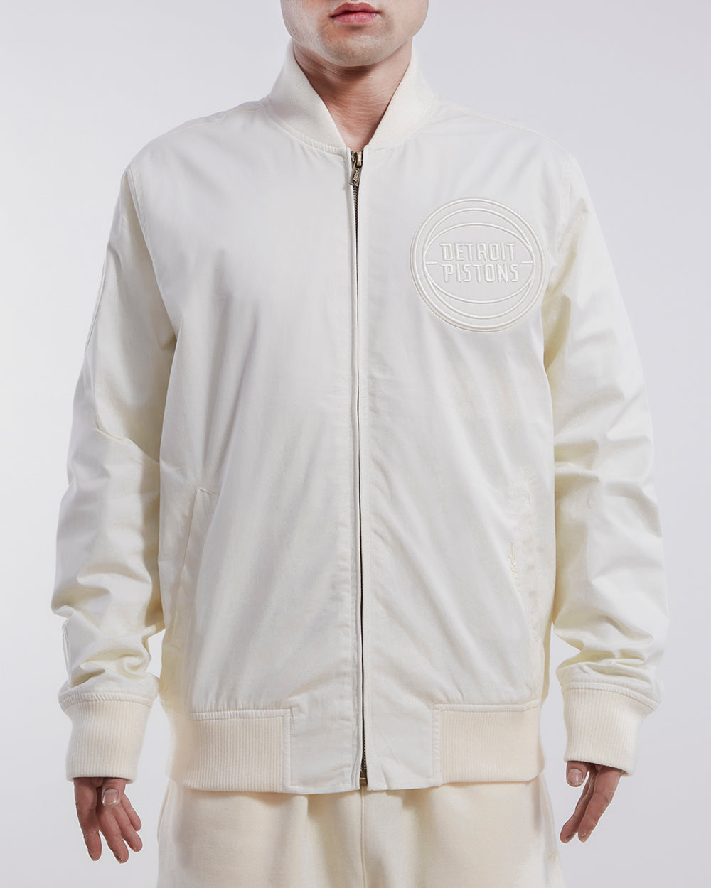 NBA DETROIT PISTONS NEUTRAL BLOUSON EN SERGÉ POUR HOMME (COQUILLE D'ŒUF)