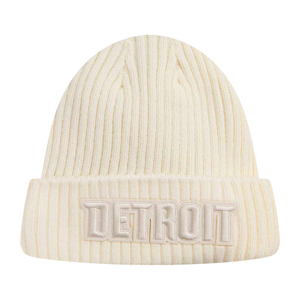 NBA DETROIT PISTONS NEUTRAL BEANIE (EGGSHELL)