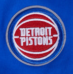 NBA DETROIT PISTONS SCRIPT TAIL WOMEN'S SINGLE JERSEY BOXY TEE (ROYAL BLUE)