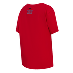 NBA DETROIT PISTONS SCRIPT TAIL T-SHIRT DE COUPE BOYFRIEND POUR FEMME (ROUGE)