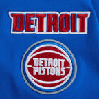 NBA DETROIT PISTONS MASHUP WOMEN'S BOXY TEE (ROYAL BLUE)
