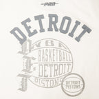 NBA DETROIT PISTONS STREET TEAM WOMEN'S SJ SLIM FIT TEE (EGGSHELL)