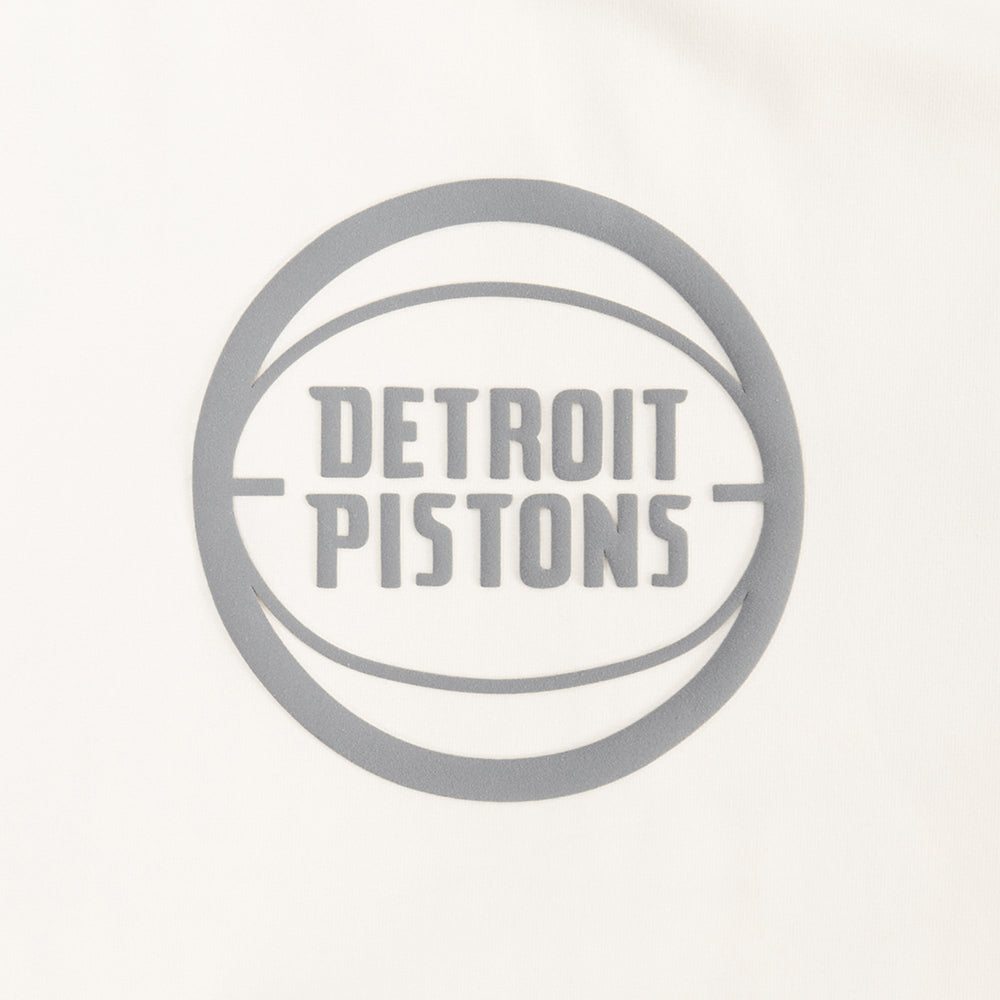 NBA DETROIT PISTONS STREET TEAM WOMEN'S SJ SLIM FIT TEE (EGGSHELL)