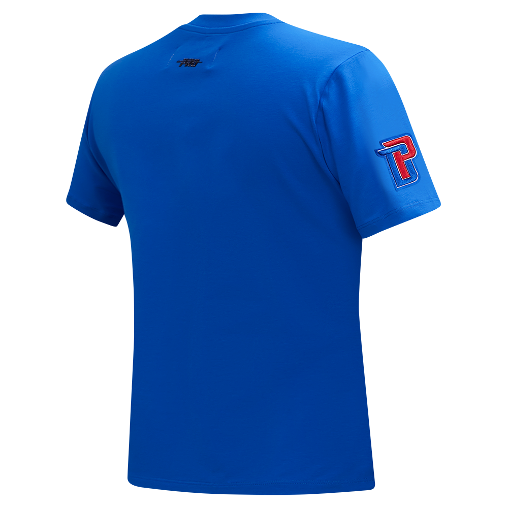 NBA DETROIT PISTONS CLASSIC T-SHIRT AJUSTÉ POUR FEMME (BLEU ROYAL)