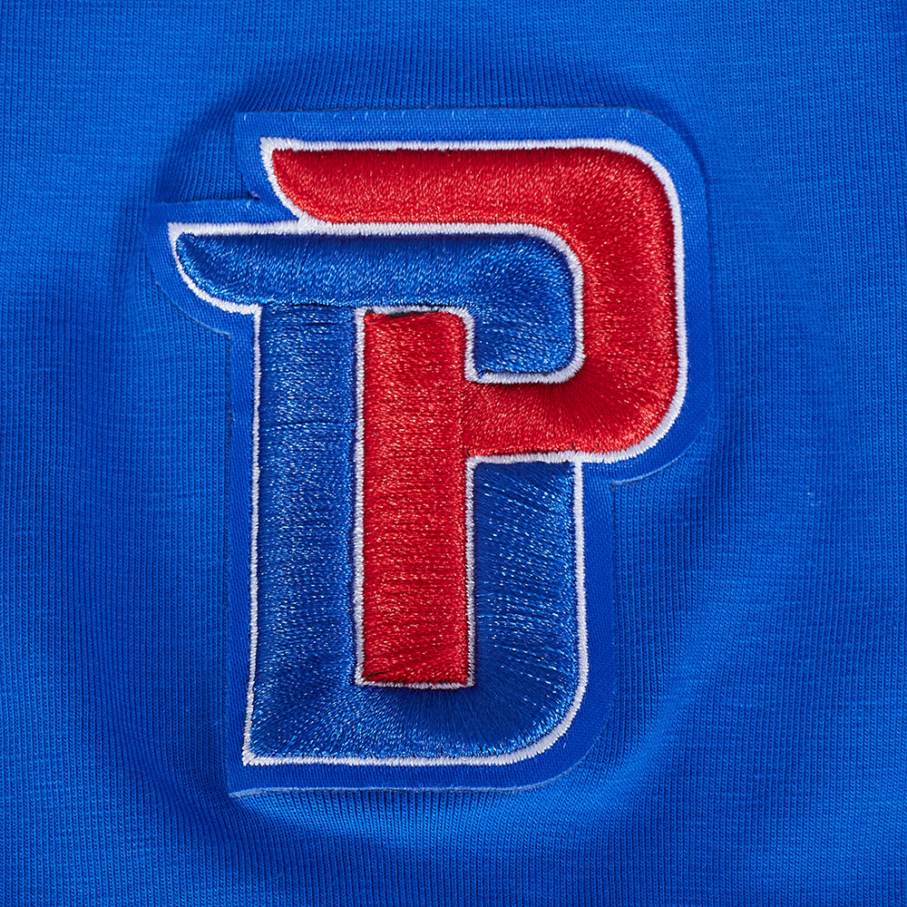 NBA DETROIT PISTONS CLASSIC T-SHIRT AJUSTÉ POUR FEMME (BLEU ROYAL)