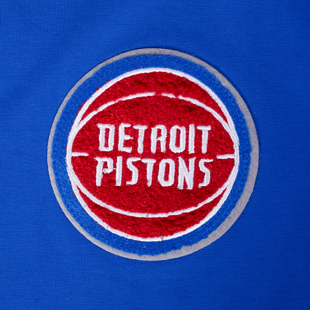NBA DETROIT PISTONS CLASSIC T-SHIRT À COUPE CARRÉE POUR FEMME (BLEU ROYAL)
