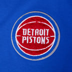 NBA DETROIT PISTONS CLASSIC T-SHIRT À COUPE CARRÉE POUR FEMME (BLEU ROYAL)