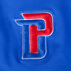 NBA DETROIT PISTONS CLASSIC T-SHIRT À COUPE CARRÉE POUR FEMME (BLEU ROYAL)