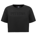 NBA DETROIT PISTONS NEUTRAL T-SHIRT À COUPE CARRÉE POUR FEMME (NOIR)