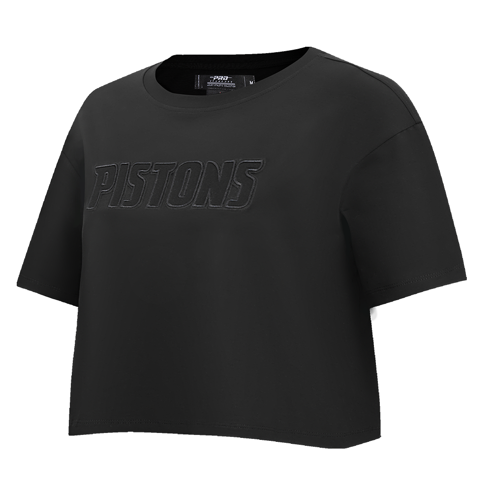 NBA DETROIT PISTONS NEUTRAL T-SHIRT À COUPE CARRÉE POUR FEMME (NOIR)
