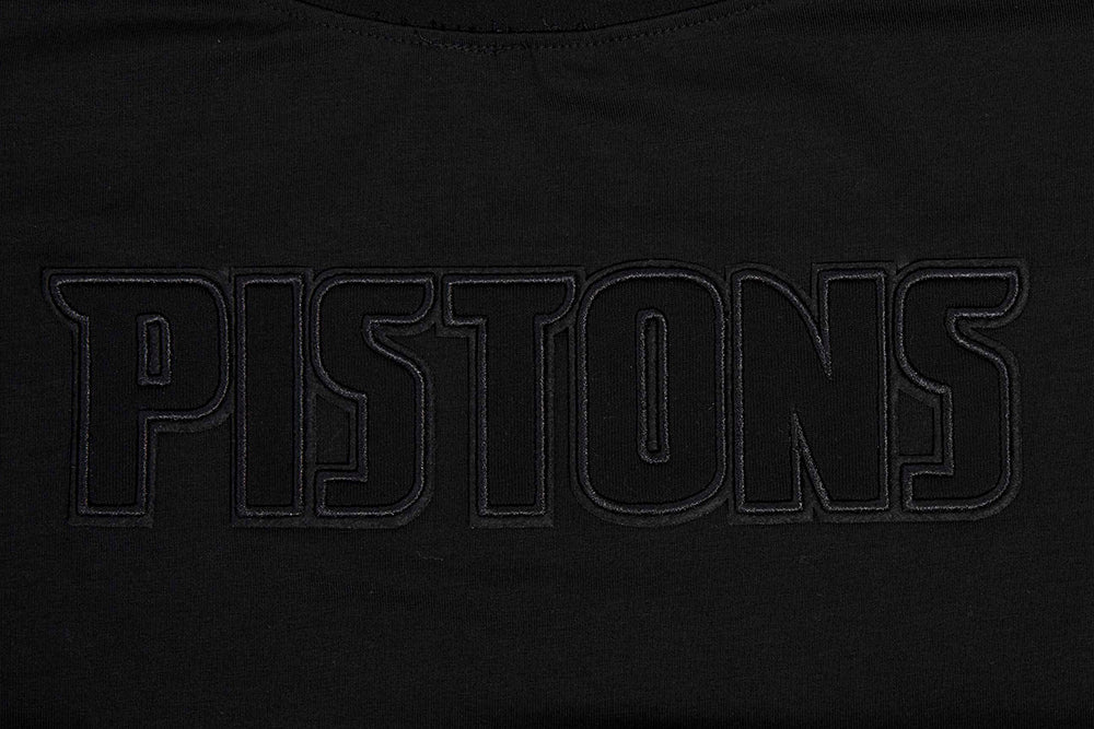 NBA DETROIT PISTONS NEUTRAL T-SHIRT À COUPE CARRÉE POUR FEMME (NOIR)