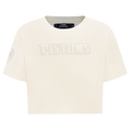 NBA DETROIT PISTONS NEUTRAL T-SHIRT À COUPE CARRÉE POUR FEMME (COQUILLE D'ŒUF)