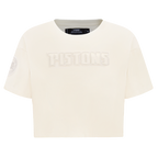 NBA DETROIT PISTONS NEUTRAL T-SHIRT À COUPE CARRÉE POUR FEMME (COQUILLE D'ŒUF)