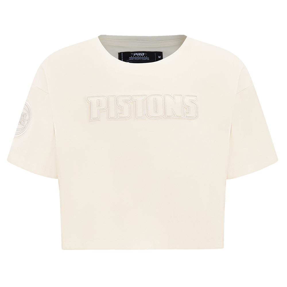 NBA DETROIT PISTONS NEUTRAL T-SHIRT À COUPE CARRÉE POUR FEMME (COQUILLE D'ŒUF)