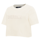 NBA DETROIT PISTONS NEUTRAL T-SHIRT À COUPE CARRÉE POUR FEMME (COQUILLE D'ŒUF)