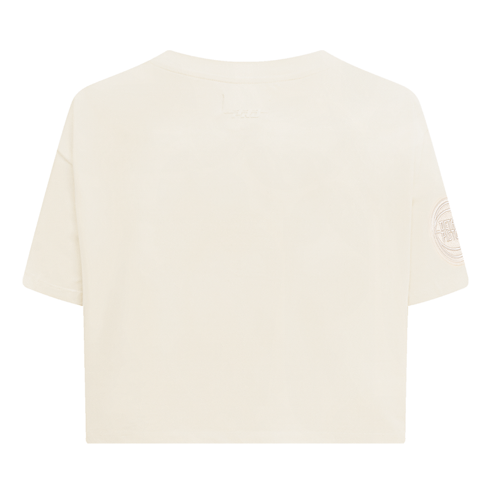 NBA DETROIT PISTONS NEUTRAL T-SHIRT À COUPE CARRÉE POUR FEMME (COQUILLE D'ŒUF)