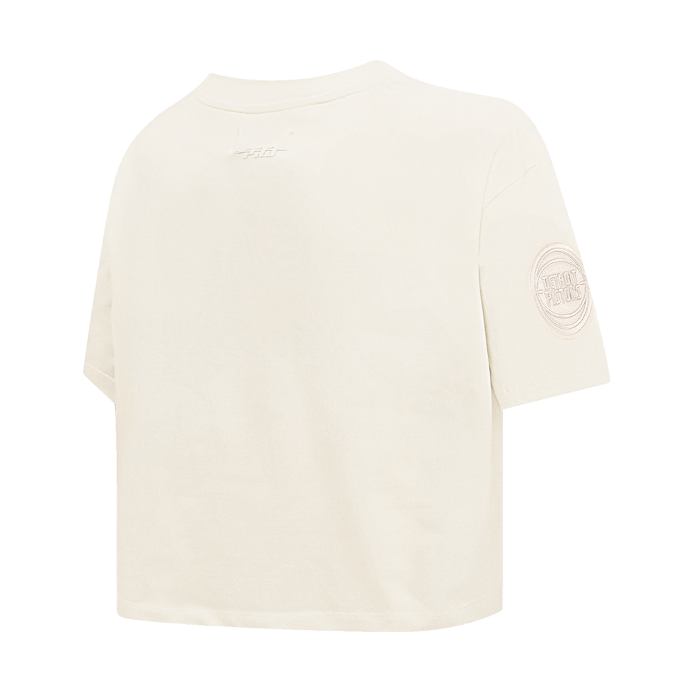 NBA DETROIT PISTONS NEUTRAL T-SHIRT À COUPE CARRÉE POUR FEMME (COQUILLE D'ŒUF)