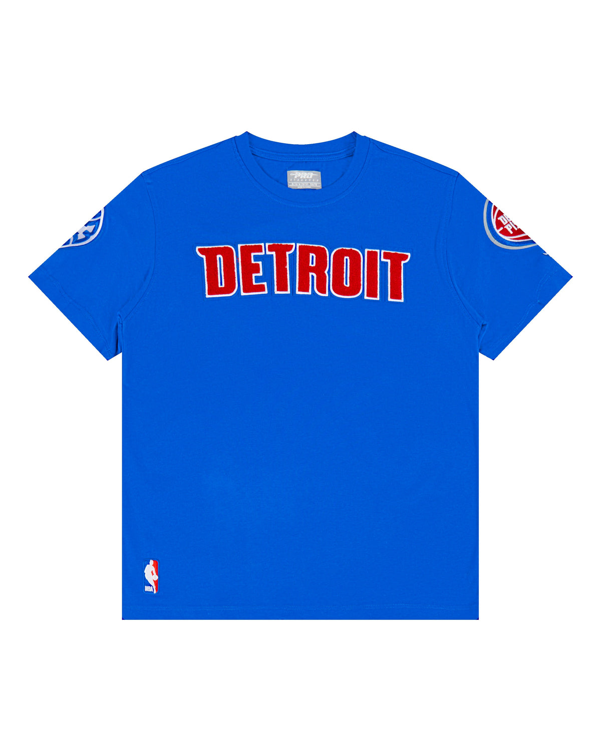 NBA DETROIT PISTONS CLASSIC T-SHIRT EN JERSEY SIMPLE POUR GARÇON JUNIOR (BLEU ROYAL)