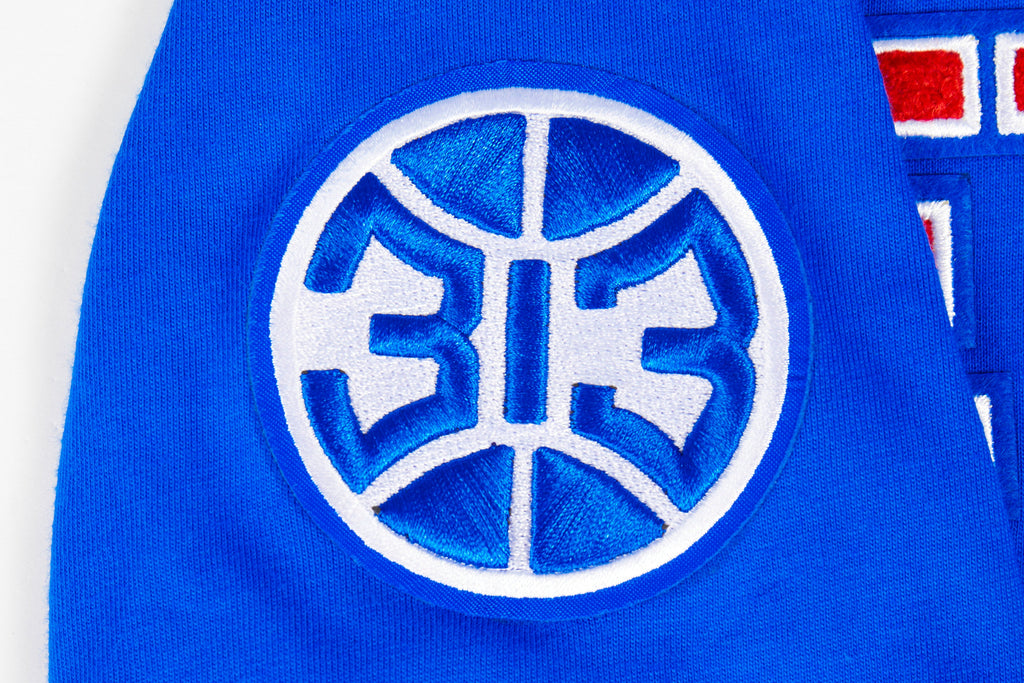 NBA DETROIT PISTONS CLASSIC T-SHIRT EN JERSEY SIMPLE POUR GARÇON JUNIOR (BLEU ROYAL)