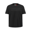 NBA DETROIT PISTONS TRIPLE BLACK BIG BOY'S SS TEE (BLACK)