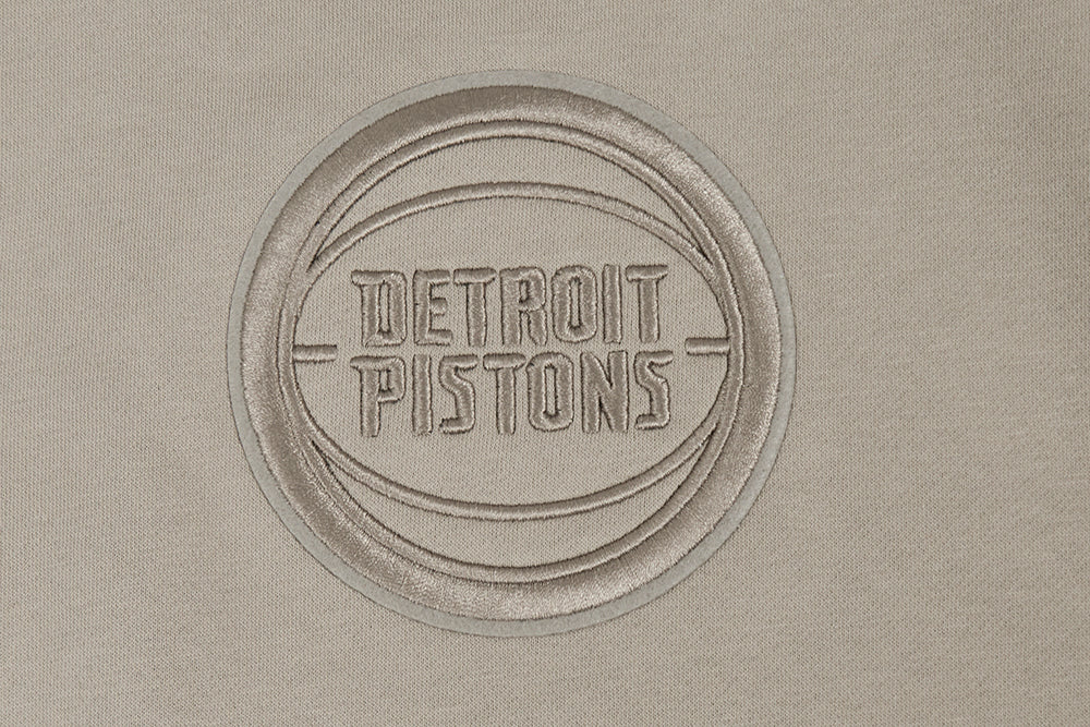 NBA DETROIT PISTONS NEUTRAL BIG BOY'S FLC CREWNECK (TAUPE)
