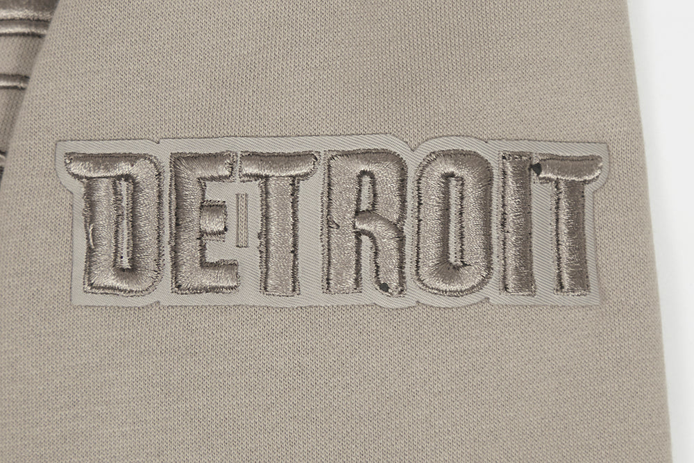 NBA DETROIT PISTONS NEUTRAL BIG BOY'S FLEECE PULLOVER HOODIE (TAUPE)