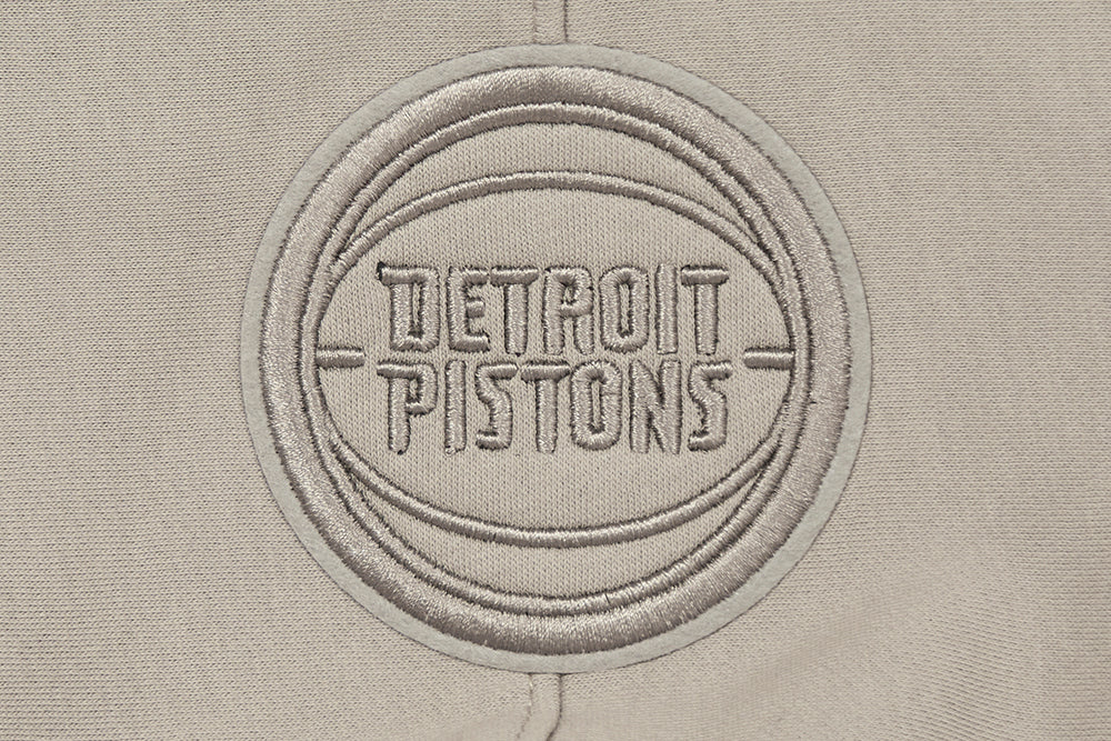 NBA DETROIT PISTONS NEUTRAL BIG BOY'S FLEECE PULLOVER HOODIE (TAUPE)
