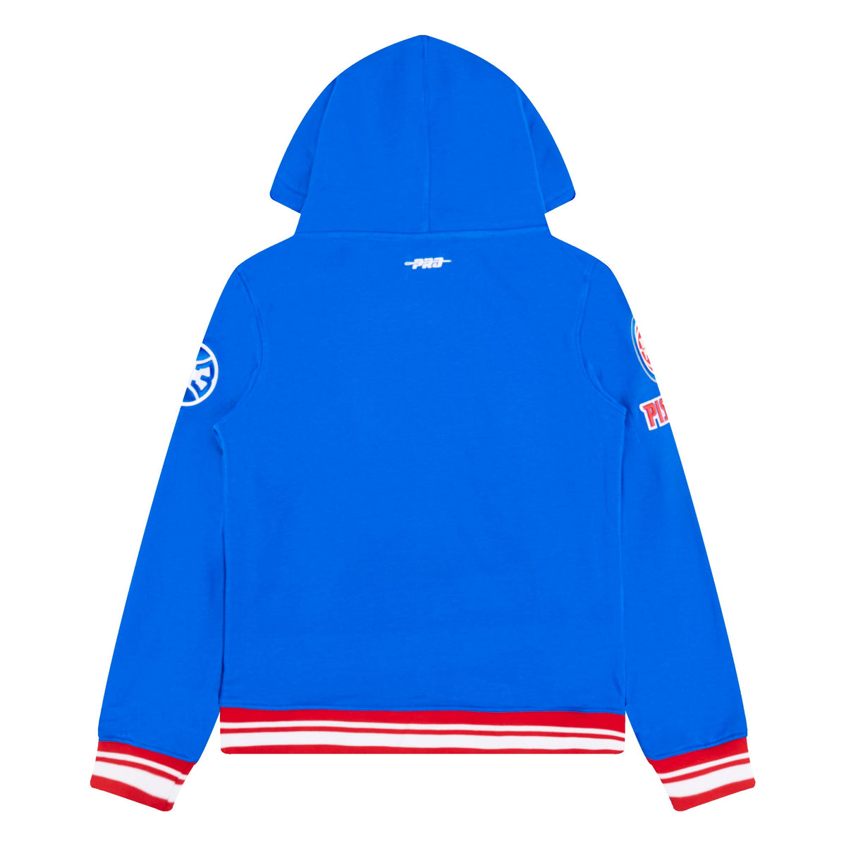 NBA DETROIT PISTONS RETRO CLASSIC CHANDAIL À CAPUCHON EN MOLLETON CÔTELÉ POUR GARÇON JUNIOR (BLEU ROYAL/ROUGE)