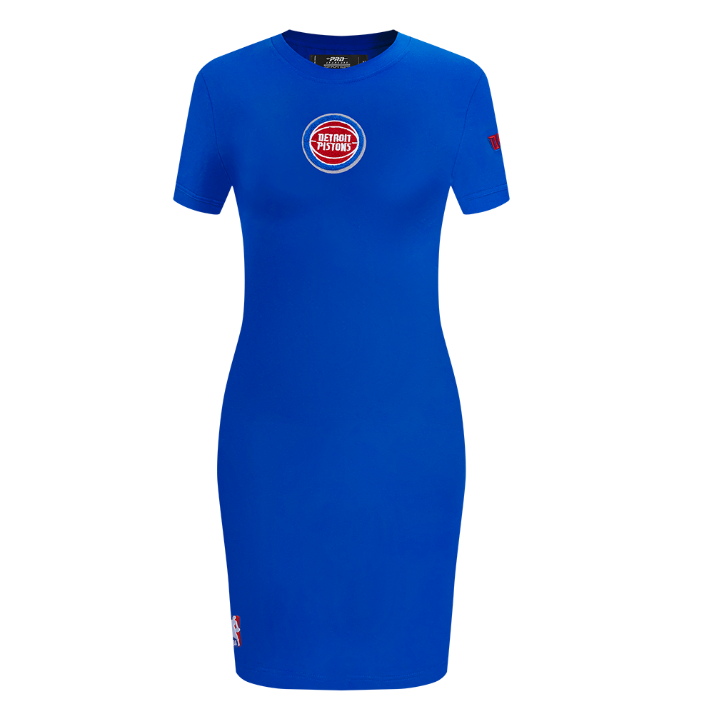NBA DETROIT PISTONS CLASSIC ROBE MOULANTE POUR FEMME (BLEU ROYAL)