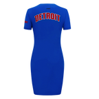 NBA DETROIT PISTONS CLASSIC ROBE MOULANTE POUR FEMME (BLEU ROYAL)