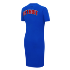 NBA DETROIT PISTONS CLASSIC ROBE MOULANTE POUR FEMME (BLEU ROYAL)