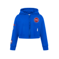 NBA DETROIT PISTONS CLASSIC BIG GIRL'S FLC FZ HOODIE (ROYAL BLUE)