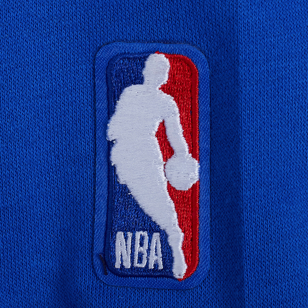NBA DETROIT PISTONS CLASSIC BIG GIRL'S FLC FZ HOODIE (ROYAL BLUE)