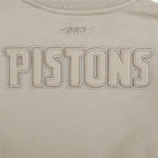 NBA DETROIT PISTONS NEUTRAL CHANDAIL À COL ROND EN MOLLETON POUR FILLE JUNIOR (TAUPE)