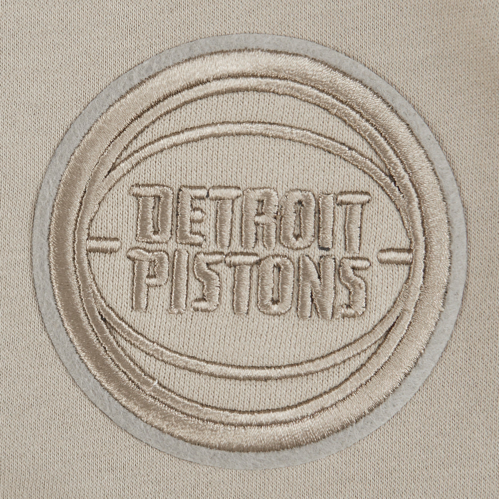 NBA DETROIT PISTONS NEUTRAL CHANDAIL À COL ROND EN MOLLETON POUR FILLE JUNIOR (TAUPE)