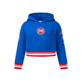 NBA DETROIT PISTONS RETRO CLASSIC BIG GIRL'S RIB FLC PO HOODIE (ROYAL BLUE/RED)