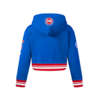 NBA DETROIT PISTONS RETRO CLASSIC BIG GIRL'S RIB FLC PO HOODIE (ROYAL BLUE/RED)