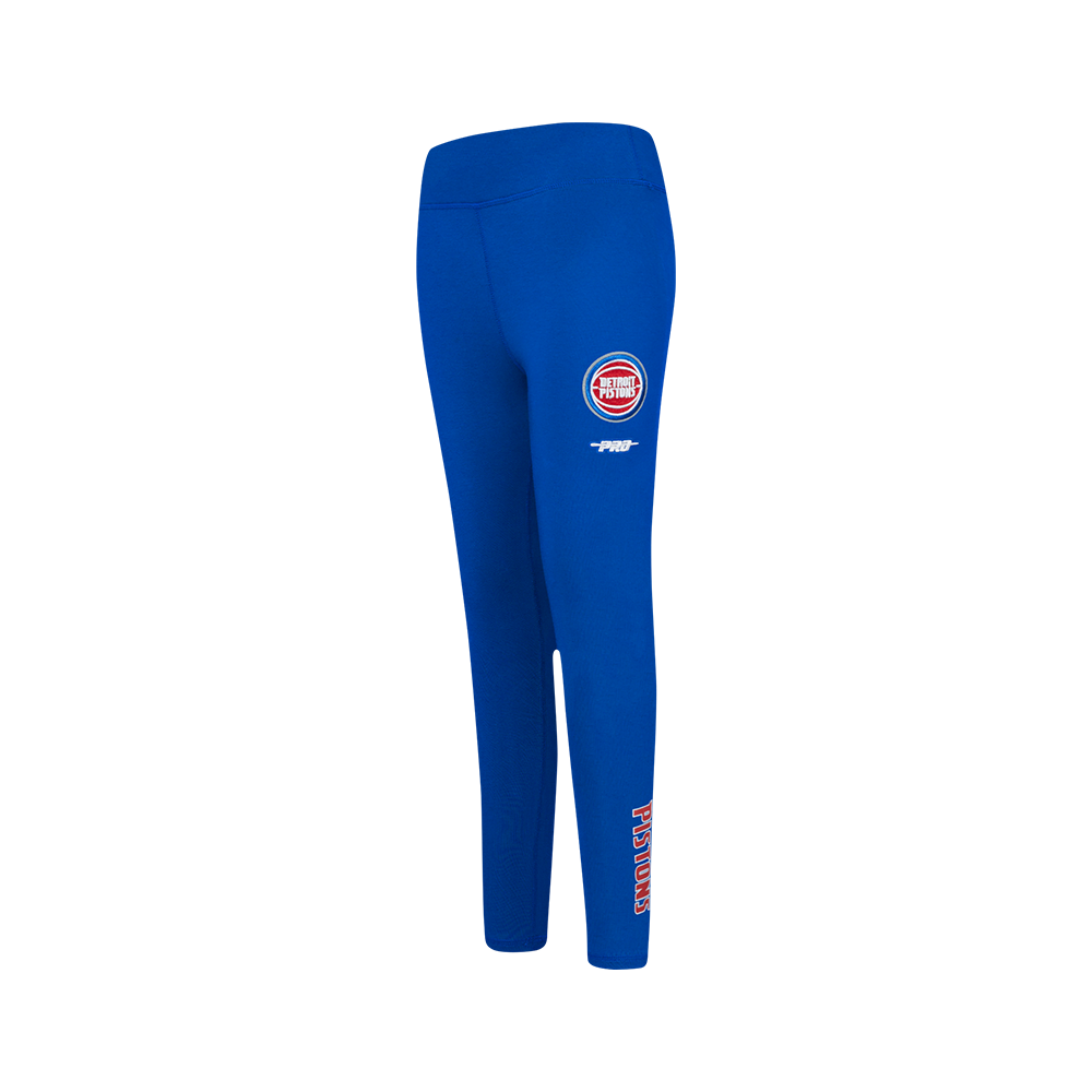 NBA DETROIT PISTONS CLASSIC BIG GIRL'S LEGGING (ROYAL BLUE)