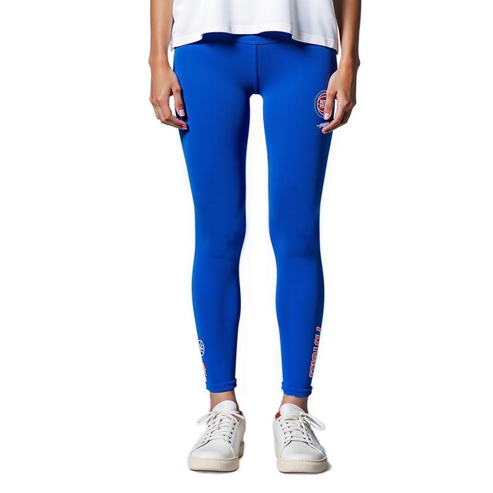 NBA DETROIT PISTONS CLASSIC BIG GIRL'S LEGGING (ROYAL BLUE)