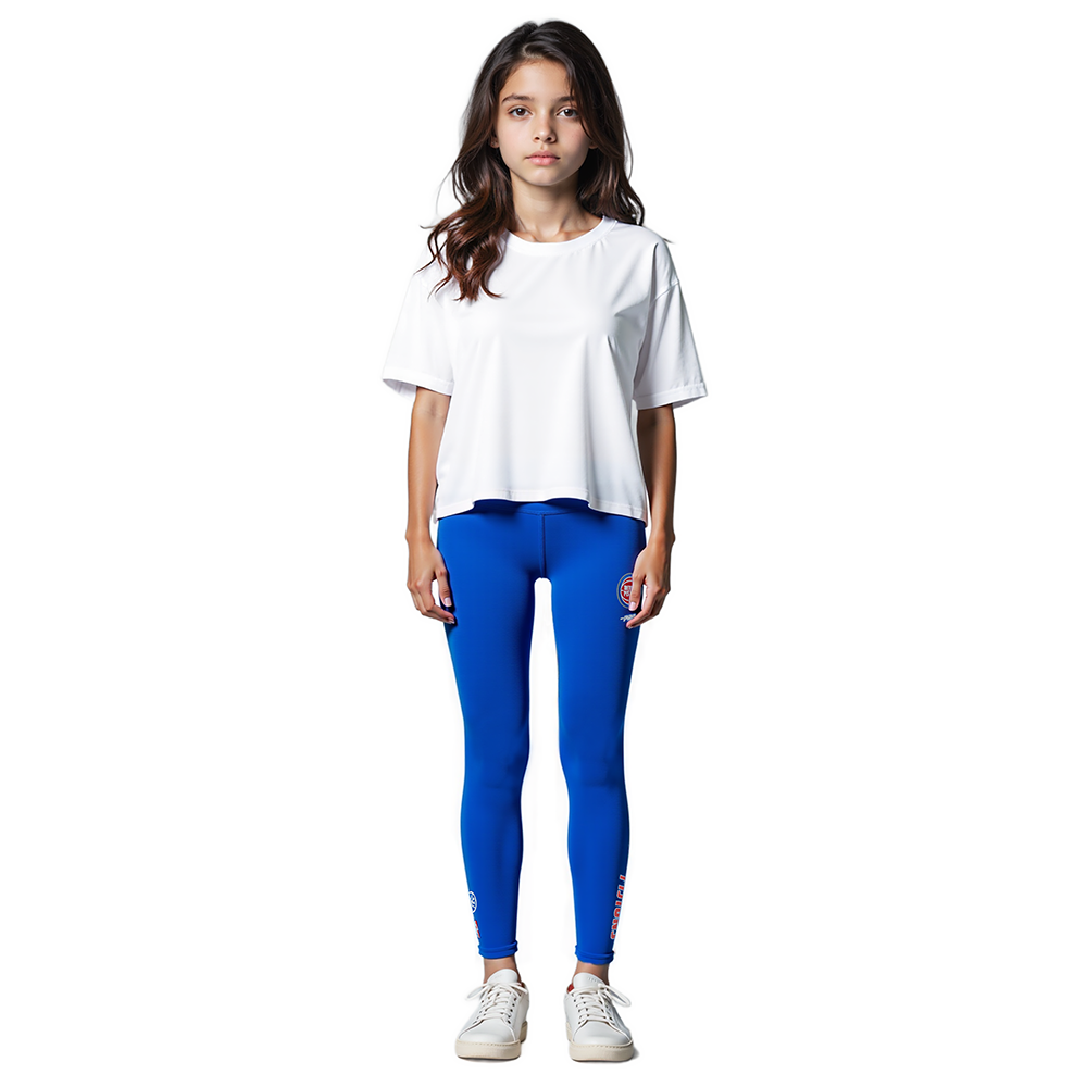 NBA DETROIT PISTONS CLASSIC BIG GIRL'S LEGGING (ROYAL BLUE)