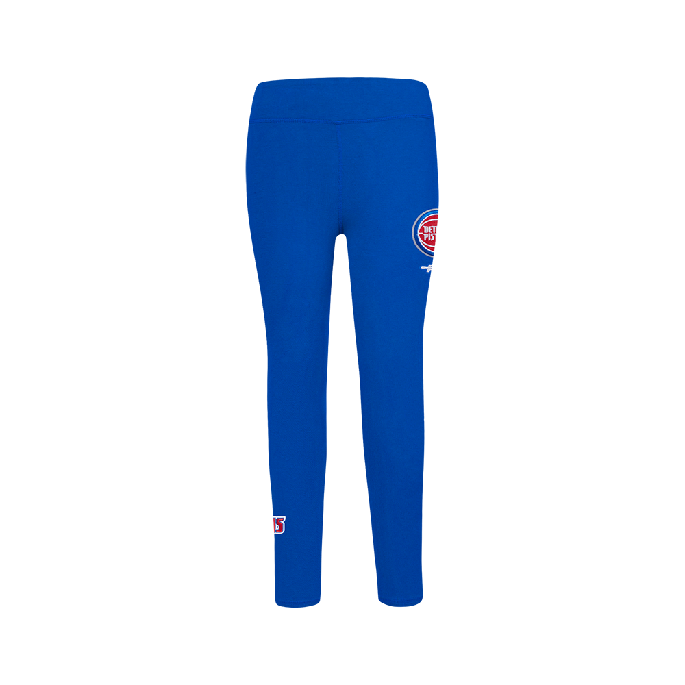 NBA DETROIT PISTONS RETRO CLASSIC BIG GIRLS LEGGING (ROYAL BLUE)