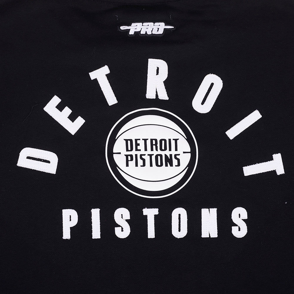 NBA DETROIT PISTONS  WOMEN'S CREWNECK SWEATSHIRT (BLACK)