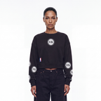 NBA DETROIT PISTONS  WOMEN'S CREWNECK SWEATSHIRT (BLACK)