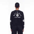 NBA DETROIT PISTONS  WOMEN'S CREWNECK SWEATSHIRT (BLACK)