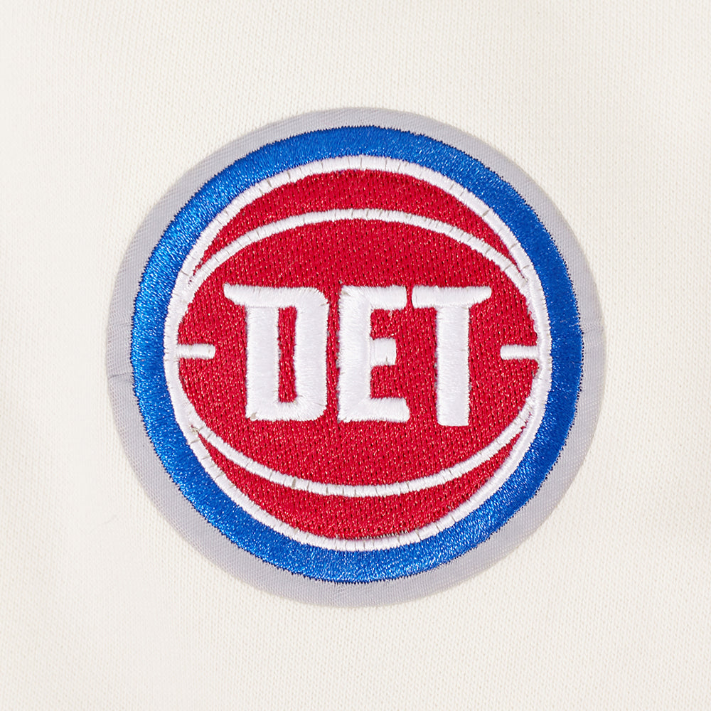 NBA DETROIT PISTONS RETRO CLASSICS WOMEN'S SWEATSHIRT (EGGSHELL/ROYAL BLUE)