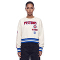 NBA DETROIT PISTONS RETRO CLASSICS WOMEN'S SWEATSHIRT (EGGSHELL/ROYAL BLUE)