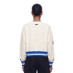 NBA DETROIT PISTONS RETRO CLASSICS WOMEN'S SWEATSHIRT (EGGSHELL/ROYAL BLUE)