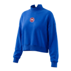 NBA DETROIT PISTONS CLASSIC ICON WOMEN'S SWEATSHIRT (ROYAL BLUE)