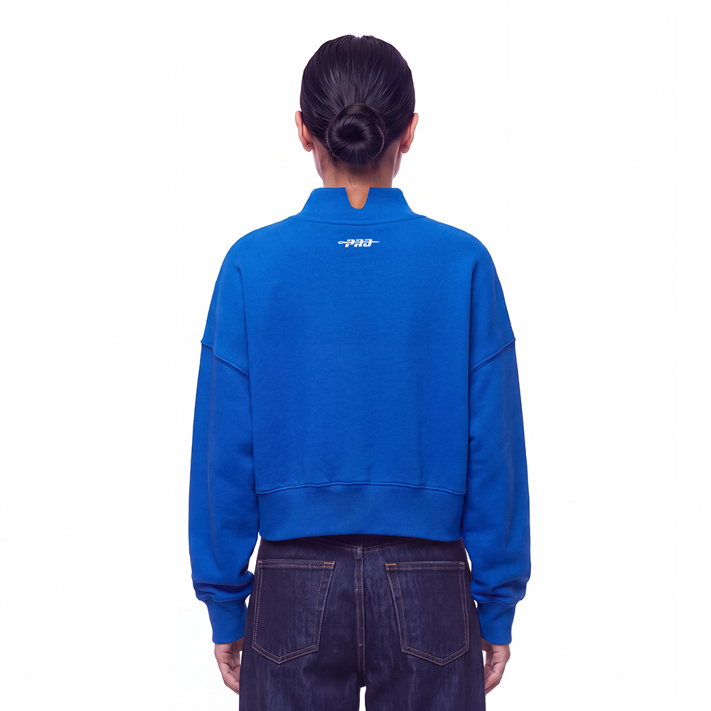 NBA DETROIT PISTONS CLASSIC ICON WOMEN'S SWEATSHIRT (ROYAL BLUE)